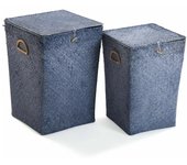 Juego de cestas versa azul ropa algas marinas (2 piezas) (35 x 50 x 35 cm) (2 pcs)