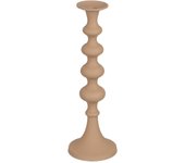 Portavelas 13 x 13 x 39,5 cm beige aluminio