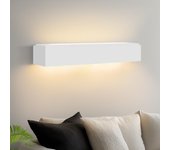 Nettlife lámpara de pared para interiores de yeso blanco g9 moderna para pasillo, escalera y arriba y abajo