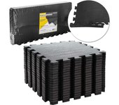 18 piezas de colchonetas de fitness con forma de rompecabezas, colchonetas protectoras de goma espuma para suelos de máquinas deportivas, 30* 30*1 cm