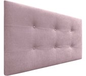 Dhome cabecero de cama acolchado capitoné 8cm de grosor. cabezal tapizado tela acualine cabeceros de cama matrimonio e individual (salmón, 105cm)