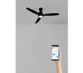 Wind stylance - ventilador de techo 40w ø112 cm silencioso 100% madera con wifi y mando a distancia