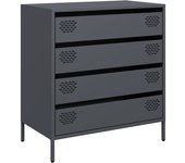Aparador | aparador de comedor | armario de cocina de acero laminado en frío antracita 68x39x73,5 cm cfw54737