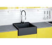 Fregadero de cocina negro 1 seno ewit