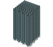 Kadax baldosas estabilizadoras de plástico de 50 cm, estabilizadores de grava, losas de césped para jardines, rejillas de césped (verde, 24 unidades)