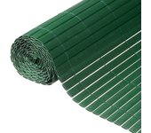 Maison exclusive - valla cañizo de ocultación jardín doble cara pvc verde 1x3 m