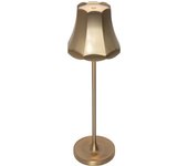 Lámpara de mesa retro dorada recargable ip44 - granny