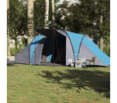 Tienda de campaña familiar iglú 6 personas impermeable azul v6255 unico / azul
