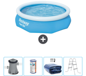 Paquete de piscina - bestway - alrededor - 305x305x76 cm + accesorios cb59