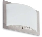 Diula-aplique cristal esmerilado & metal l32cm
