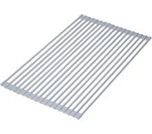 Emuca escurreplatos flexible y enrollable de silicona, acero y plástico, gris