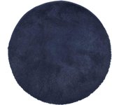 Alfombra de salón | alfombra de pelo largo navarra azul marino 160x160 cm poliéster cfw89170