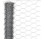Malla de alambre hexagonal 1 x 10 m 25 mm acero galvanizado nature