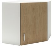 Mueble esquinero karo haaus, madera natural/blanco, 60 x 60 x 60 cm