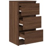 Aparador | aparador de comedor | armario de cocina roble marrón 37,5x35x76 cm madera de ingeniería cfw62796