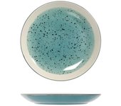 6 platos de gres/gres mimosa light blue fruit 20,5 h&h