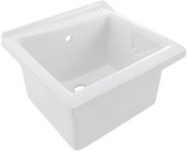 Fregadero y desagüe tradicional de cerámica sanindusa 64x53 h35 blink, color blanco, compatible con muebles blink