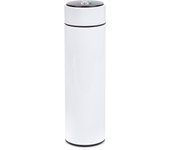 Termo deportivo de 500ml con indicador de temperatura inteligente. botella de agua aislada al vacío, 12 horas de mantenimiento del calor. blanco dam