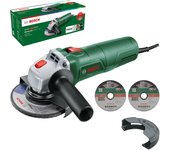 Bosch minismerigliatrice angolare universalgrind 7-125 (750 w, 2 dischi per tagli rettilinei, 1 disco di smerigliatura, per smerigliatura, taglio, spa