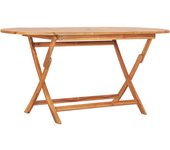 Maison exclusive - mesa plegable de jardín madera maciza de teca 160x80x75 cm