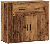 Aparador | aparador de comedor | armario de cocina madera de ingeniería madera envejecida 80x33x70 cm cfw46850