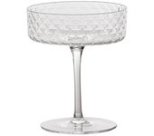 Coppa - juego de 4 copas de cóctel y vino aromático de 25 cl, diseño elegante - zafferano, fabricadas en italia