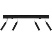 Barra dritta incasso 4luci nero g9 barra recta flush 4light black g9