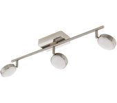 Regleta de focos eglo connect led corropoli-c níquel mate luz regulable 15w