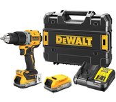 Taladro compacto sin escobillas dewalt xr 18v 1.7ah - dcd800e2t-qw
