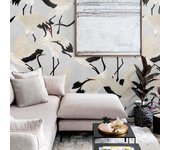 Papel pintado elegante y moderno para sala de estar y habitación infantil aironi grigi