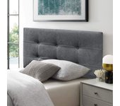 Cabecero cama texas button deluxe deluxelargo tapizado tejido antimanchas gris marengo 105*125