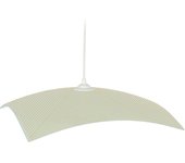 Suspensión tosel bombay carré vidrio cuadrado blanco, blanca pantalla de lámpara vidrio blanco, blanca d40 x h70 cm