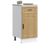 Mueble de cocina de roble porto madera de ingeniería artesanal