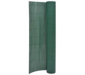 Vidaxl valla de jardín de doble cara verde 110x500 cm