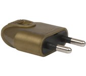 Enchufe eléctrico macho 2 polos, 6 a, debflex