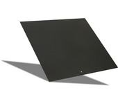 Plataforma cuadrada de acero que ahorra suelo para estufas de leña y pellets 69x69 cm