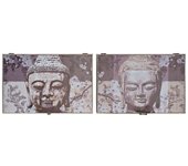 Tapa dkd home decor 8424001698608 buda contador 46,5 x 6 x 31 cm gris 2 unidades madera mdf