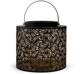 Met lantern negro/oro 25xh22,5 h&h