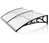 Toldo para puerta marquesina anti uv transparente 100x200cm