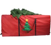 Bolsa de almacenamiento para árboles de navidad - caja de almacenamiento para árboles de navidad con cremallera y asa reforzada 122 x 38 x 51 cm