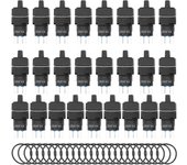25 piezas de interruptores selectores de perilla con autobloqueo de 3 velocidades con luz de 16 mm cuadrados de 12 v bem la16 22xd/31 f, equipo de au