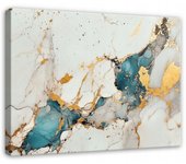 Tableau deco abstrait marbre gris or moderne 60x40 cm xxl impression sur toile décoration murale intissée pour salon chambre cuisine