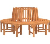 Banco de jardín muebles de terraza para exteriores torre redonda para árboles terraza diámetro 208 cm madera maciza eucalipto 02_0011