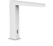 Tres 20261320bm slim grifo electrónico con sistema premezclador para lavabo color blanco mate