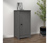 Aparador | aparador de comedor | armario de cocina de madera maciza de pino gris 40x35x80 cm cfw16703