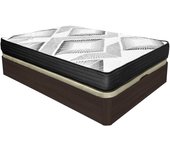 Pack canapé abatible ort- gran capacidad + colchón boxvisco reversible - viscoelástico - muelles ensacados 90x190 cm wengué