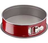 Tefal molde de bisagra de acero ø 27 cm rojo y gris