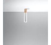 Lámpara de techo poblano led blanco con bombilla 4000k - 6x6x30cm sollux