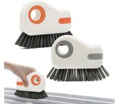 Herramienta de limpieza rápida de riel ranurado multifunción 2 en 1 para limpiar ventanas para espacios de esquinas de cocina y baño, 2 piezas