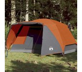 Tienda de campaña con porche 4 personas impermeable naranja v8858 4 personas / naranja